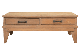 Reclaimed teak coffee table