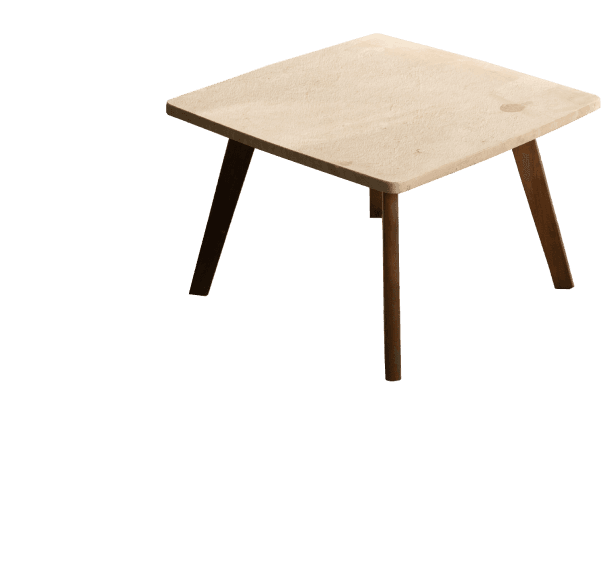 Granite square side table